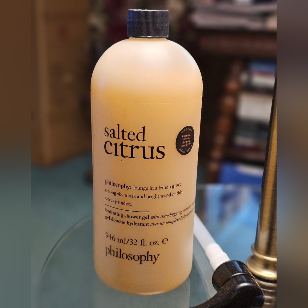 Philosophy Salted Citrus Hydrating Shower Gel, Bubble Bath & Shampoo.